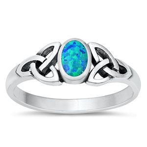 Gulf Stream Gifts, Blue Lab Opal Celtic Ring