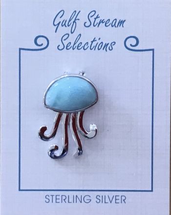 Gulf Stream Gifts, Larimar Jellyfish Pendant
